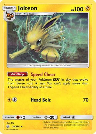 Image of Jolteon 070/236  SM  Cosmic Eclipse - Uncommon