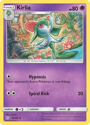 Image of Kirlia 081/236  SM  Cosmic Eclipse - Uncommon