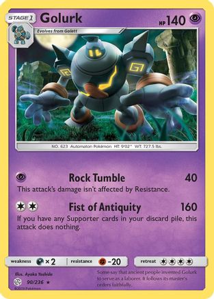 Image of Golurk 090/236  SM  Cosmic Eclipse - Rare