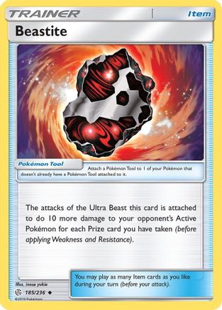 Image of Beastite 185/236  - Reverse Holofoil SM  Cosmic Eclipse - Uncommon