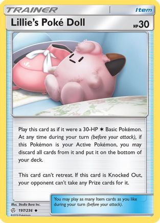 Image of Lillie's Poke Doll 197/236  SM  Cosmic Eclipse - Uncommon