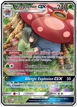 Image of Vileplume GX (Full Art) 211  - Holofoil SM  Cosmic Eclipse - Ultra Rare