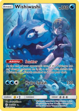 Image of Wishiwashi (Secret) 240/236  - Holofoil SM  Cosmic Eclipse - Secret Rare
