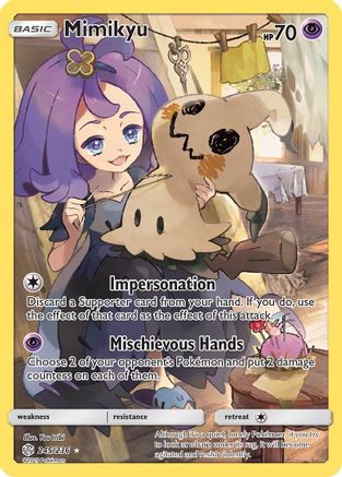 Image of Mimikyu (Secret) 245/236  - Holofoil SM  Cosmic Eclipse - Secret Rare