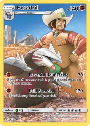 Image of Excadrill (Secret) 246/236  - Holofoil SM  Cosmic Eclipse - Secret Rare