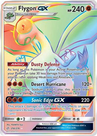 Image of Flygon GX (Secret) 256  - Holofoil SM  Cosmic Eclipse - Secret Rare