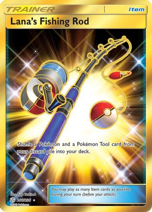 Image of Lana's Fishing Rod (Secret) 266  - Holofoil SM  Cosmic Eclipse - Secret Rare