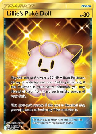 Image of Lillie's Poke Doll (Secret) 267  - Holofoil SM  Cosmic Eclipse - Secret Rare