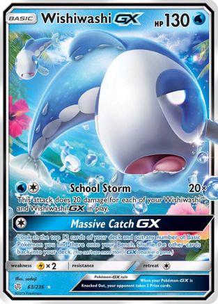 Image of Wishiwashi GX 063/236  - Holofoil SM  Cosmic Eclipse - Ultra Rare
