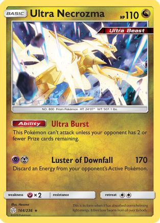 Image of Ultra Necrozma 164/236  - Reverse Holofoil SM  Cosmic Eclipse - Holo Rare