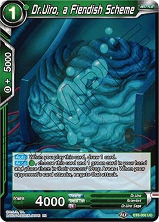 Image of Dr.Uiro, a Fiendish Scheme (BT8-056) - Malicious Machinations Foil
