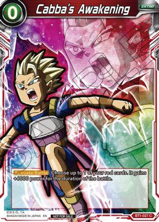 Image of Cabba's Awakening (Event Pack 05) (BT1-027) - Promotion Cards