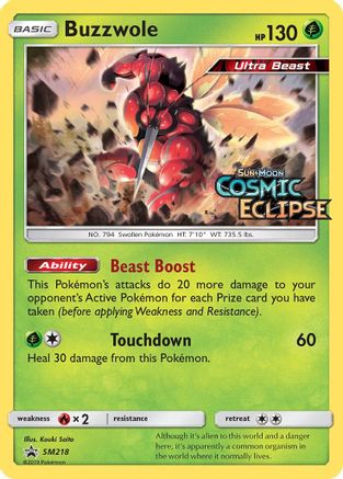Image of Buzzwole SM218  - Holofoil SM Promos - Promo