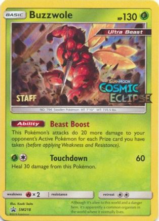 Image of Buzzwole SM218  - Holofoil SM Promos - Promo