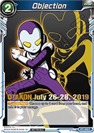 Image of Objection (OTAKON 2019) (BT1-052_PR) - Promotion Cards Foil
