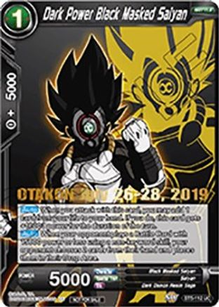 Image of Dark Power Black Masked Saiyan (OTAKON 2019) (BT5-112_PR) - Promotion Cards Foil