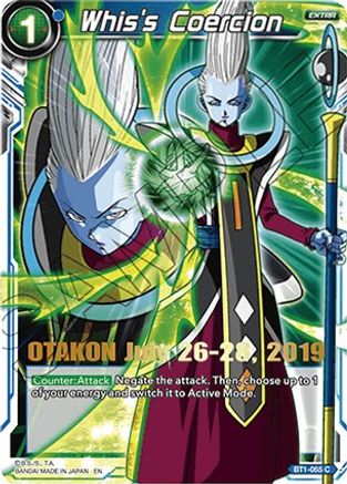 Image of Whis's Coercion (OTAKON 2019) (BT1-055) - Promotion Cards Foil