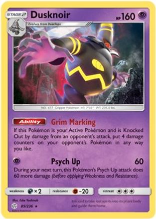 Image of Dusknoir 085/236  Deck Exclusives - Rare