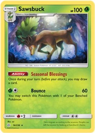 Image of Sawsbuck 016/236  Deck Exclusives - Rare