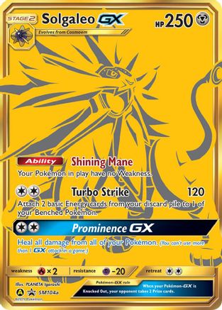 Image of Solgaleo GX SM104a  - Holofoil SM Promos - Promo