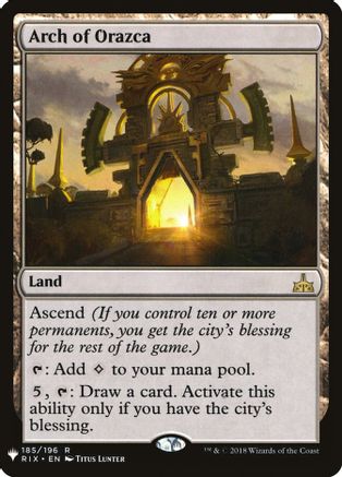 Image of Arch of Orazca (LIST-185) - The List Reprints