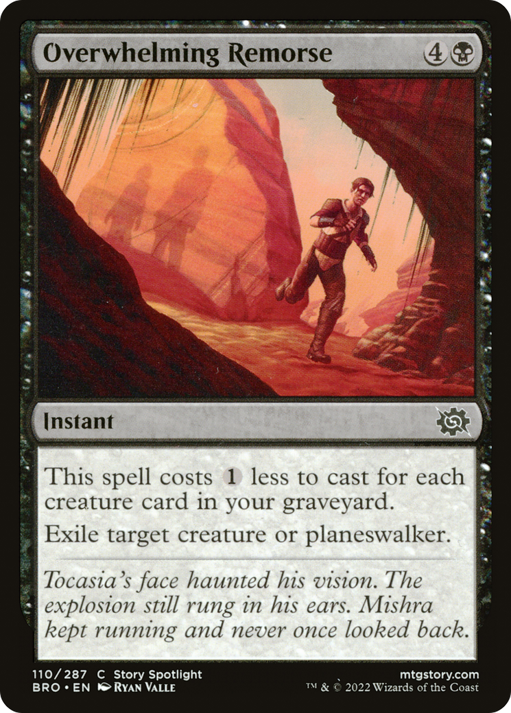 Image of Overwhelming Remorse (BRO-110) - The Brothers' War Foil