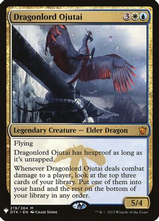 Image of Dragonlord Ojutai (LIST-219/264) - The List Reprints