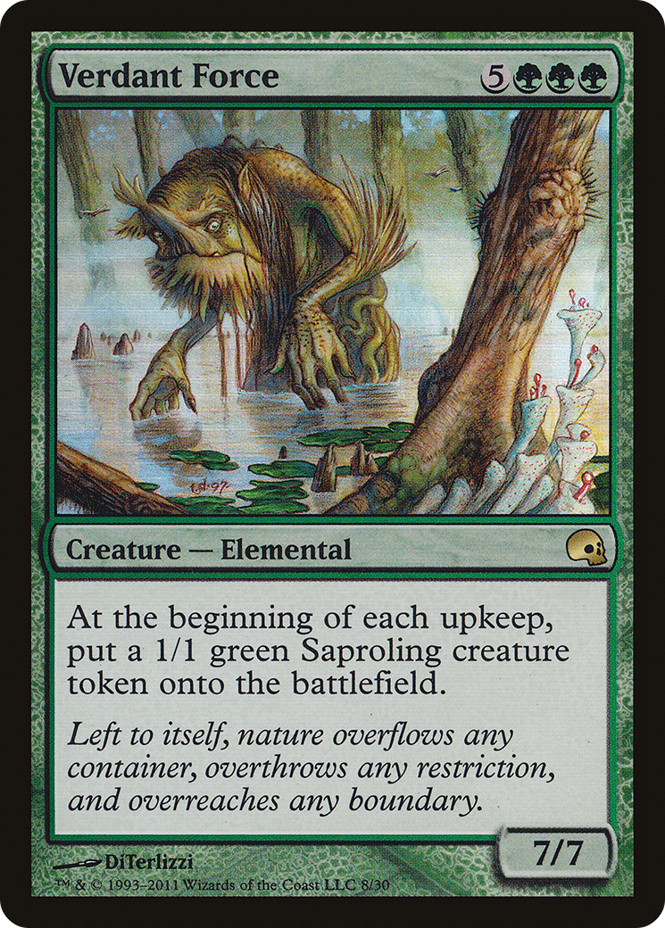 Image of Verdant Force (GRV-008) - Premium Deck Series: Graveborn Foil