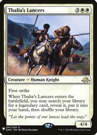 Image of Thalia's Lancers (LIST-047/205) - The List Reprints
