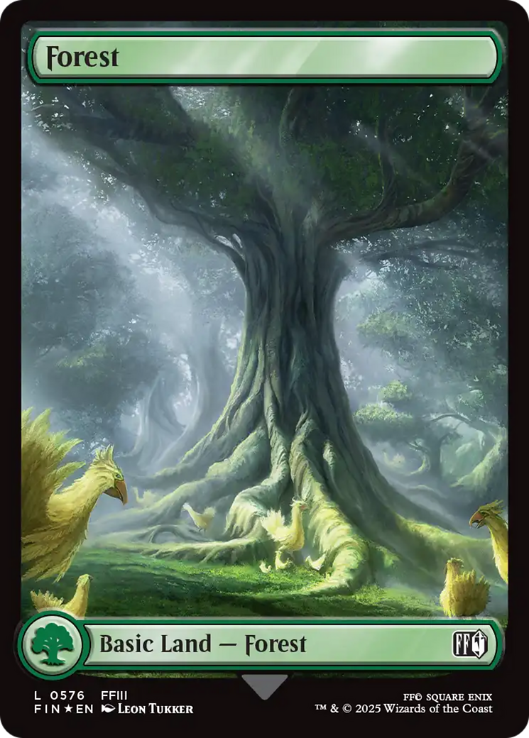 Image of Forest (0576) (Surge Foil) (FIN-576) - FINAL FANTASY Foil