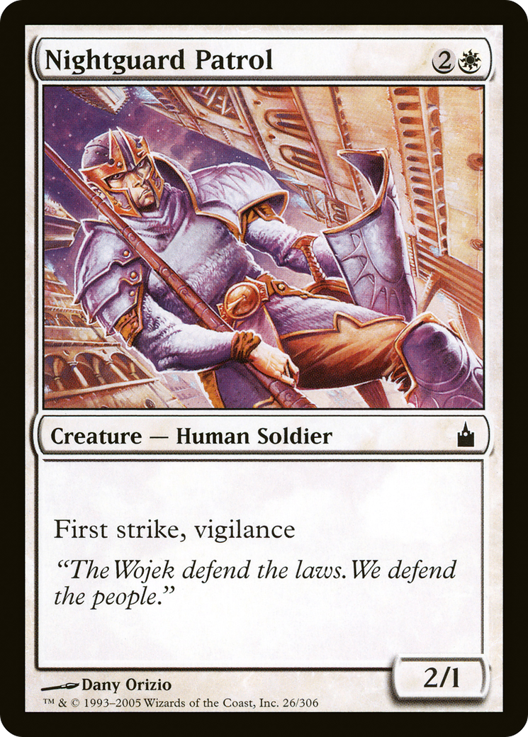 Image of Nightguard Patrol (RAV-026) - Ravnica: City of Guilds