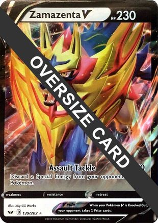Image of Zamazenta V 139/202  - Holofoil Jumbo Cards - Promo