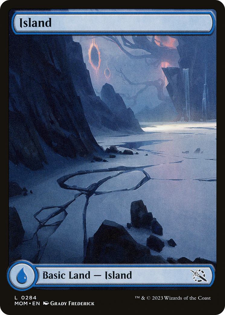 Image of Island (0284) (MOM-284) - March of the Machine Foil