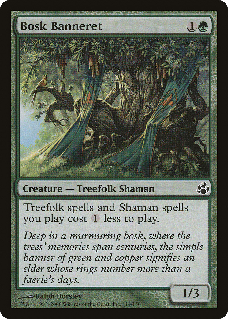 Image of Bosk Banneret (MOR-114) - Morningtide Foil