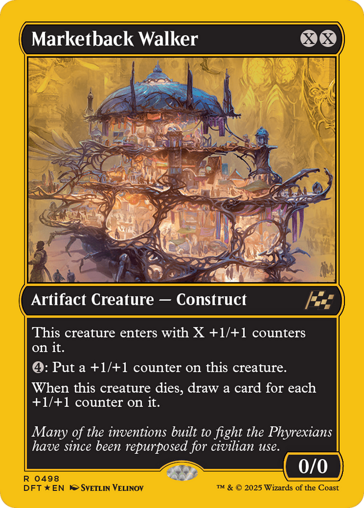Image of Marketback Walker (First-Place Foil) (DFT-498) - Aetherdrift Foil