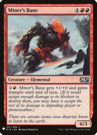 Image of Miner's Bane (LIST-157) - The List Reprints