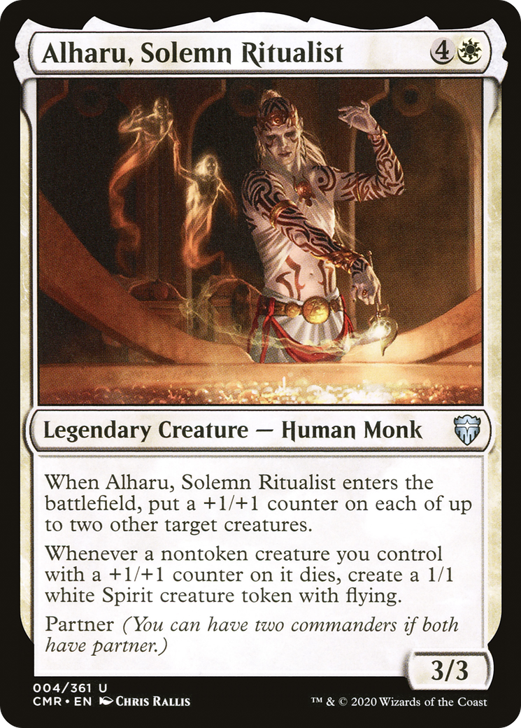 Image of Alharu, Solemn Ritualist (CMR-004) - Commander Legends Foil