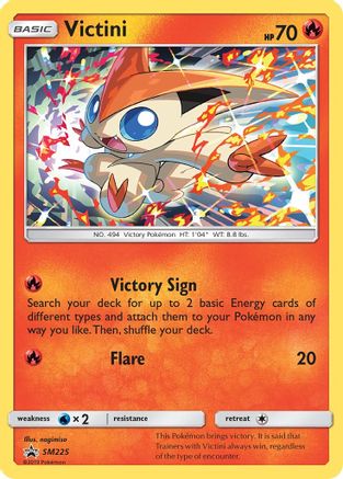 Image of Victini SM225  - Holofoil SM Promos - Promo