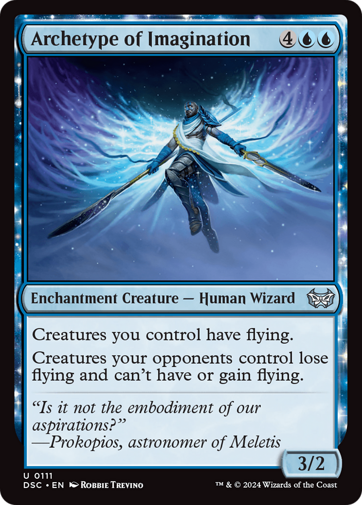 Image of Archetype of Imagination (DSC-111) - Duskmourn: House of Horror Commander: (enchantment)