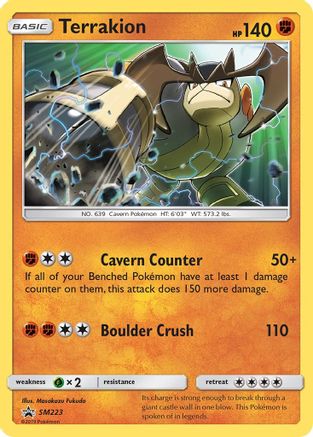 Image of Terrakion SM223  - Holofoil SM Promos - Promo
