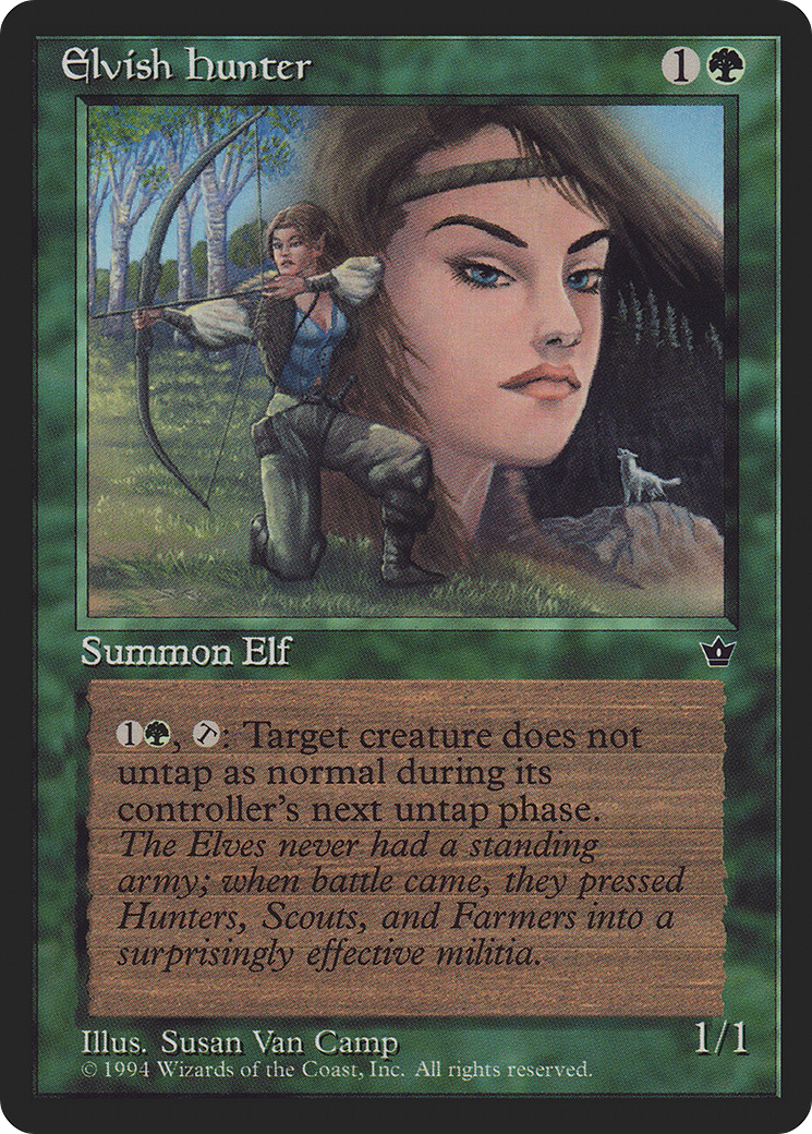 Image of Elvish Hunter (Camp) (FEM-) - Fallen Empires
