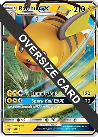 Image of Raichu GX SM213  - Holofoil Jumbo Cards - Promo