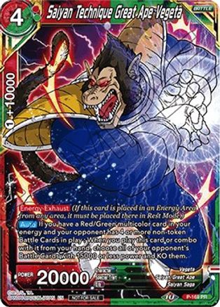 Image of Saiyan Technique Great Ape Vegeta (P-169) - Promotion Cards Foil