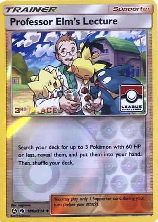 Image of Professor Elm's Lecture 188a/214  - Reverse Holofoil League & Championship Cards - Promo
