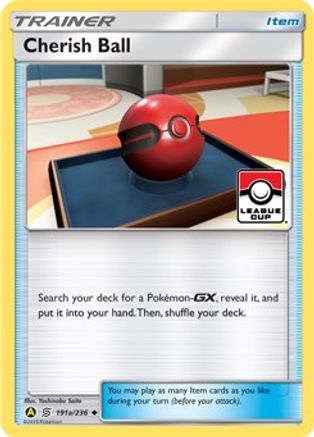 Image of Cherish Ball 191a/236  - Reverse Holofoil League & Championship Cards - Promo
