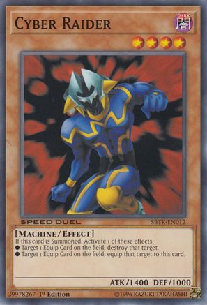 Image of Cyber Raider (SBTK-EN012) - Speed Duel: Trials of the Kingdom 1st Edition