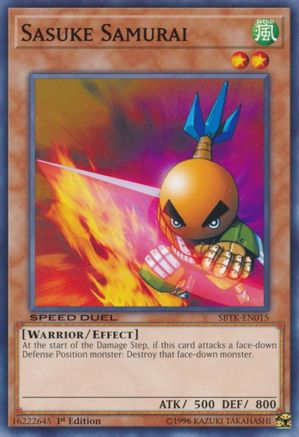 Image of Sasuke Samurai (SBTK-EN015) - Speed Duel: Trials of the Kingdom 1st Edition