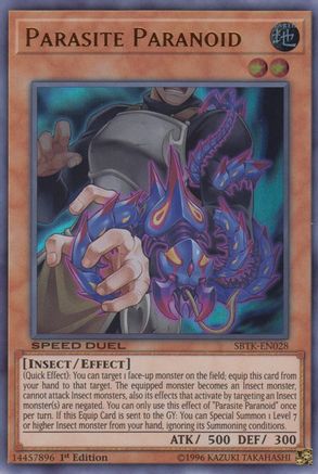 Image of Parasite Paranoid (SBTK-EN028) - Speed Duel: Trials of the Kingdom 1st Edition