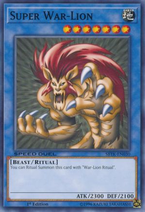 Image of Super War-Lion (SBTK-EN030) - Speed Duel: Trials of the Kingdom 1st Edition