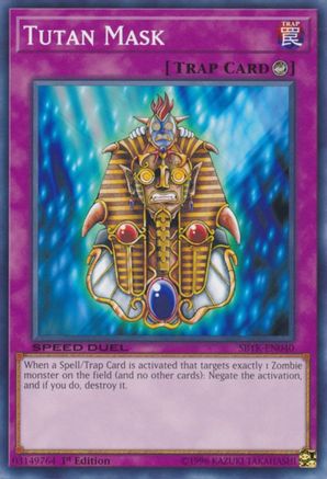 Image of Tutan Mask (SBTK-EN040) - Speed Duel: Trials of the Kingdom 1st Edition